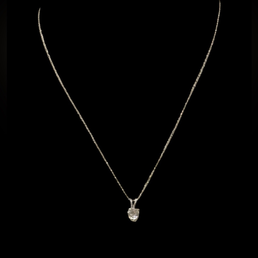 Elegant Silver-Tone Pendant Necklace